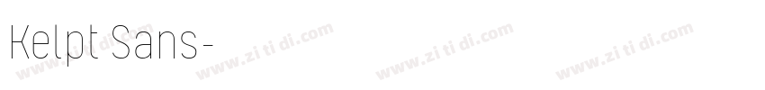 Kelpt Sans字体转换